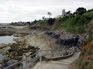 The spectacular scenery of the coastal path