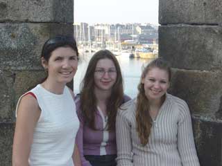 Walking the old ramparts with Debbie & Della
