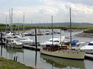 West Wick Marina near to low water