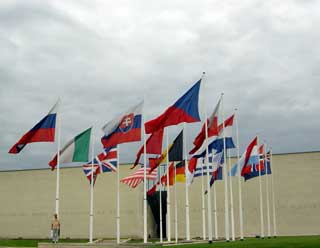 The entrance to the Memorial at Esplanade Eisenhower