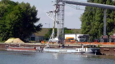 So that's how they get the car on the back of the barge...