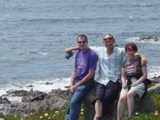 Enjoying the view at L'Eree Bay