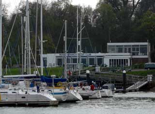 Royal Harwich Yacht Club on the River Orwell