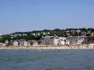 A typical Sunday afternoon on the beach at Trouville