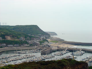 Boats in Dielette outnumber houses about two to one