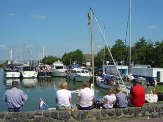 Dining out in Hindeloopen - the fish stall is a popular choice