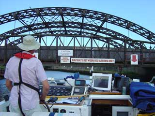 Shooting the bridge at Great Yarmouth