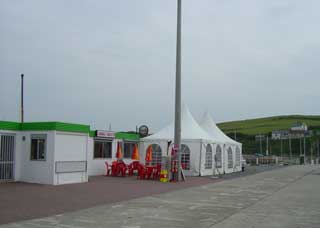 Dielette's other tourist attraction - the harbourside L'Escale