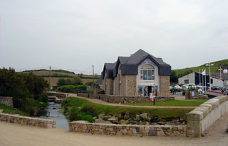 The main attraction in Dielette - the yacht club cum chandlery