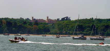 Osborne House, in a secluded spot near East Cowes