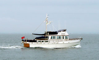 Rowena on passage to St Vaast