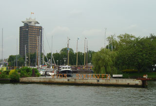 Sixhaven's entrance shelters the marina