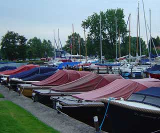The Zijlzicht marina at Leiden is not the most lively of spots