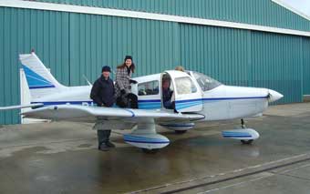 Boarding the Warrier, with Susan Clementson at the helm