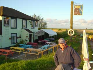 Not much competition for tables at the Berney Arms