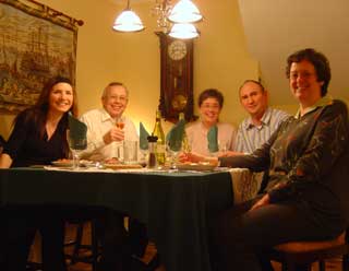With (from left) Stuart, Laura and Marjorie