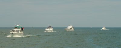 The Broom fleet make their way towards Ouistreham