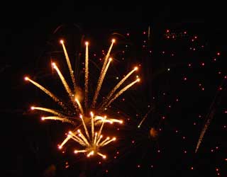 Fireworks complete the Bank Holiday festivities