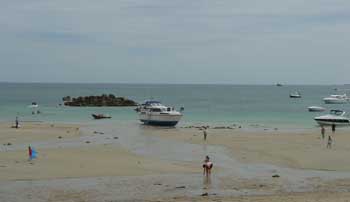 Amongst the bathers and the rock pools on shell beach