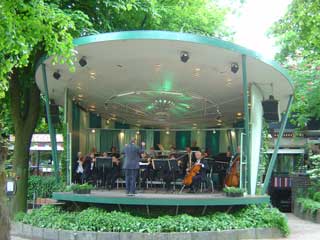 Tivoli Gardens are a popular spot with locals for pre-dinner drinks