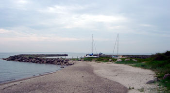 The facilities in Vejro's new harbour far outweigh those on the rest of the island
