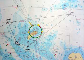 Plotting the detour around Vejro island