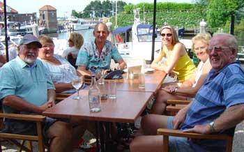 Enjoying an easy afternoon with Richard & Margaret