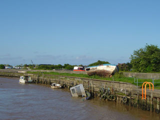 The pontoons at Yarmouth are far from being ready