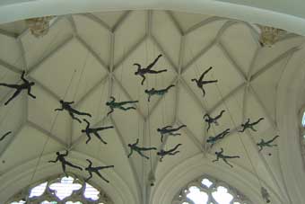 Airborne's parachute into the new church at Arnhem