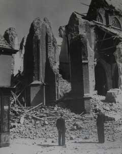 Doesburg's church tower before its postwar reconstruction
